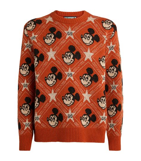 disney x gucci sweater|mickey mouse wearing gucci.